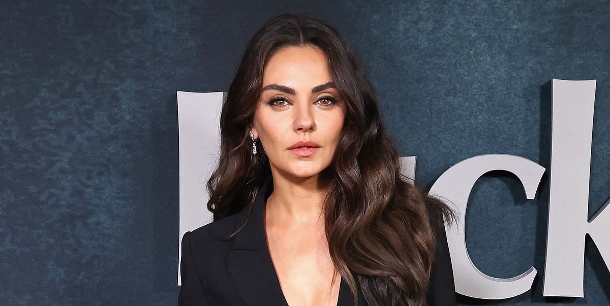 Mila Kunis denies rumors about her potential involvement in the MCU&rsquo;s Fantastic Four reboot during an interview on The Late Late Show with James Corden (Image via Getty)