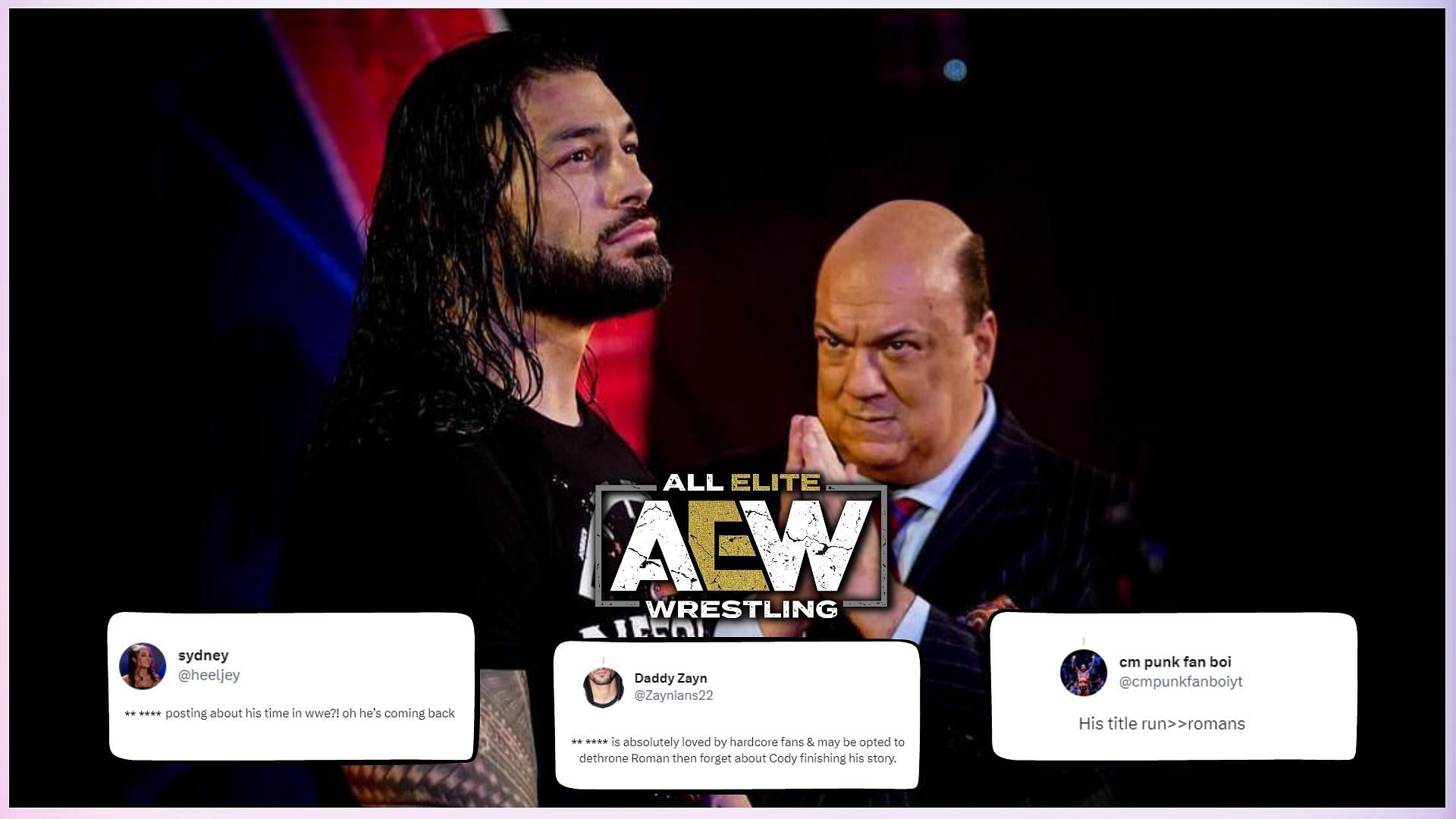 Oh Hes Coming Back May Be Opted To Dethrone Roman Top Aew Star