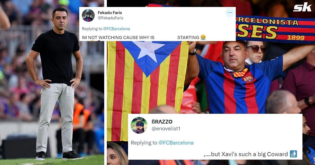 “Such a big coward”, “Aimless team” – Barcelona fans slam Xavi for naming 2 players in line-up to face Girona