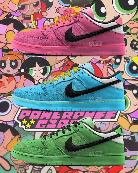 The Powerpuff Girls X Nike SB Dunk Low sneakers Everything we know so far