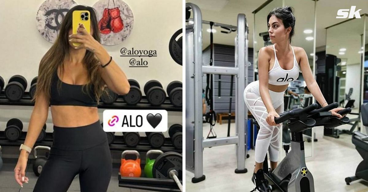 Antonela Roccuzzo promotes sportswear brand Georgina Rodriguez endorses.