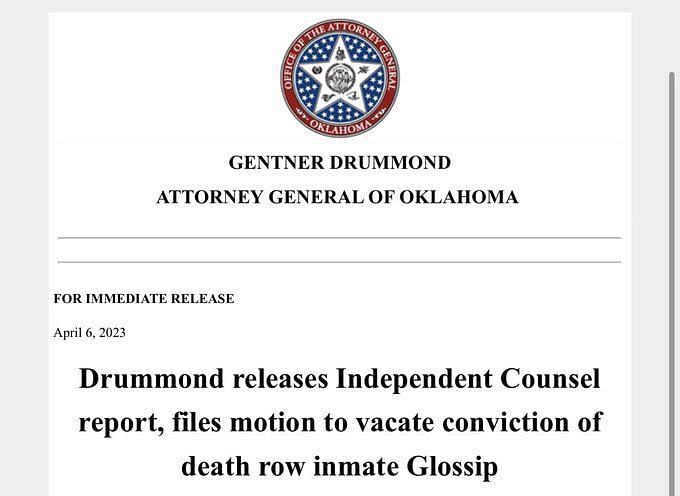 Who Is Richard Glossip? Oklahoma AG Files Motion To Vacate Death Row ...