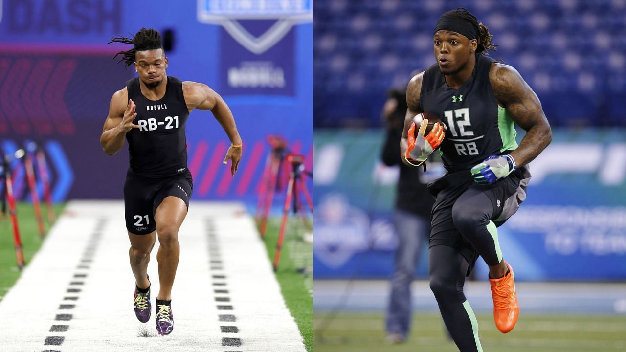 Derrick Henry 40 time vs Bijan Robinson: Which star RB comes out on top?