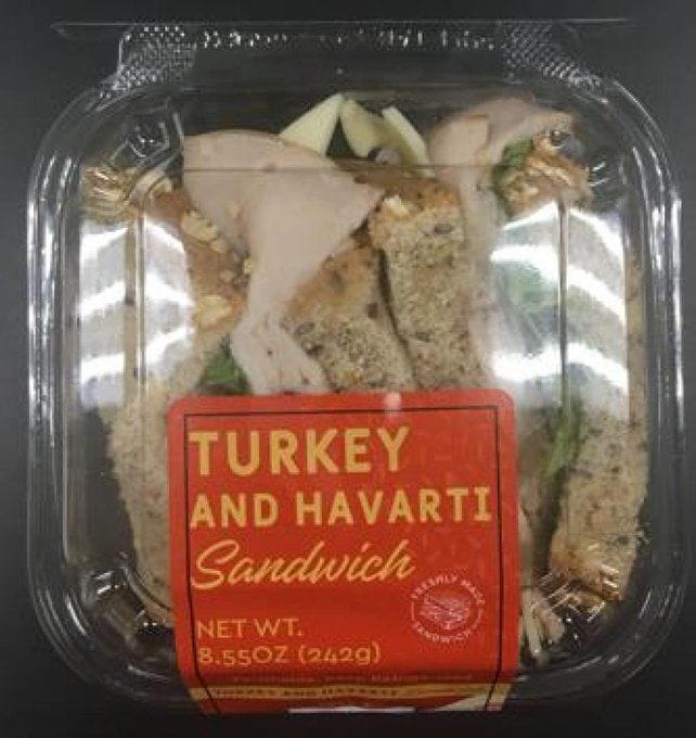 GH Foods Turkey and Havarti sandwiches recall Reason, UPC code, and