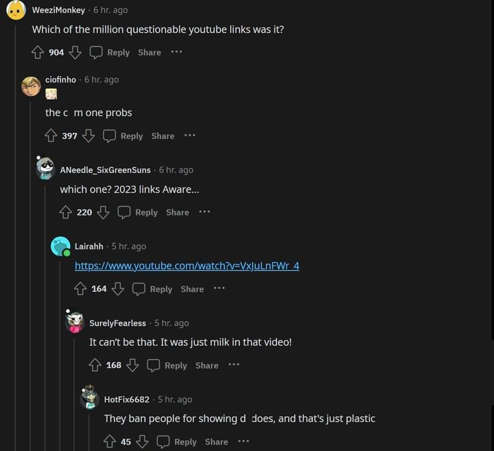 Redditors especulando sobre la prohibición (Imagen a través de r/LivestreamFail, Reddit)