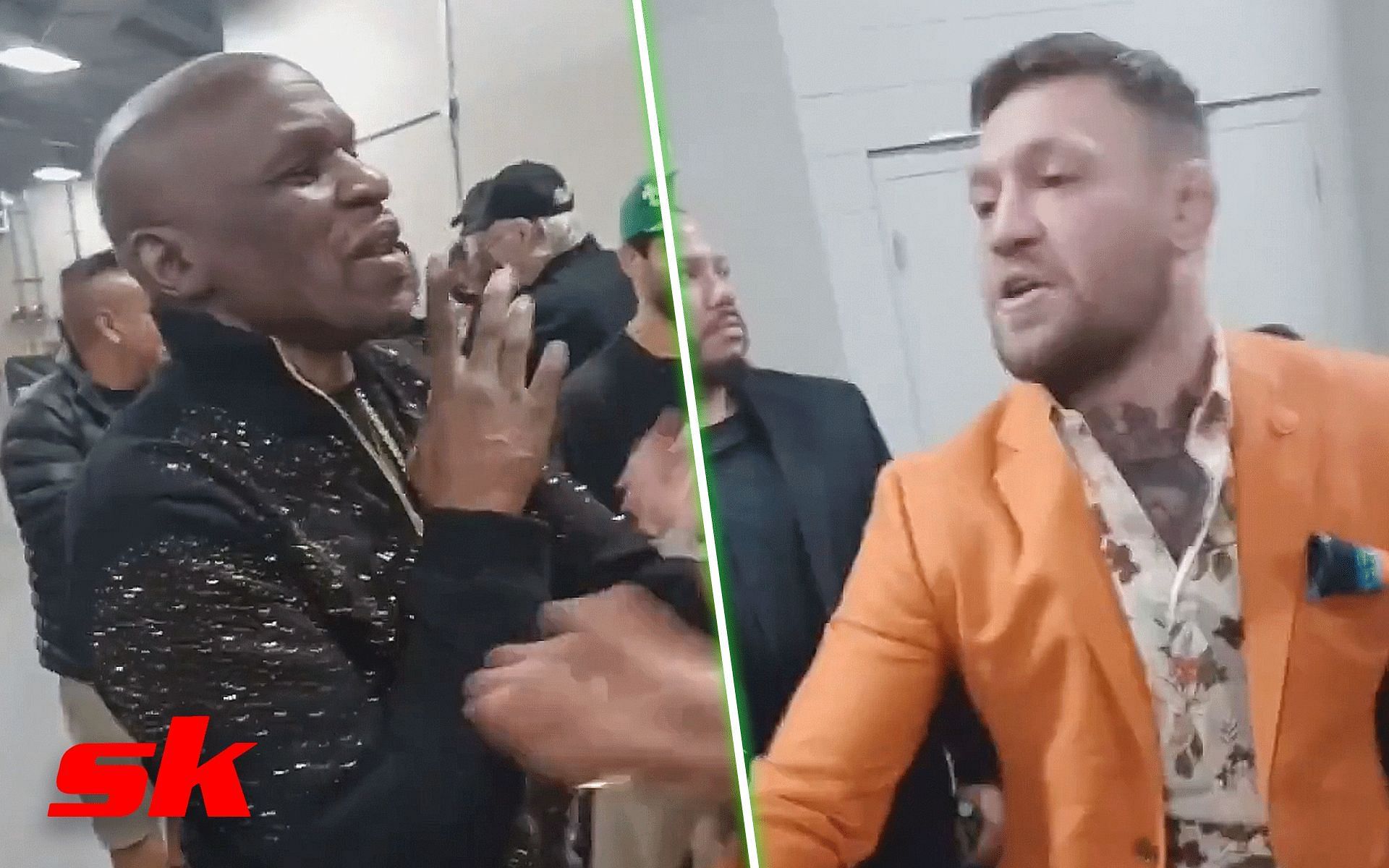 McGregor Vs. Mayweather: Conor McGregor Bumps Into Floyd Mayweather Sr ...