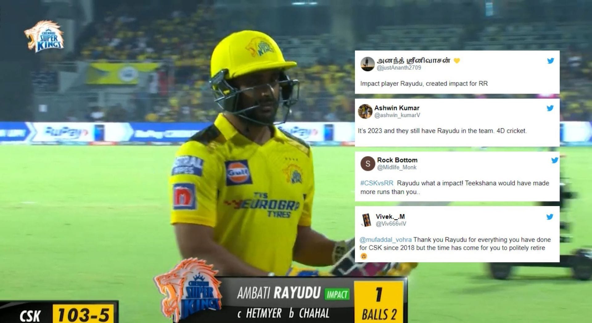  Politely Retire CSK s Ambati Rayudu Mercilessly Trolled For A Flop 