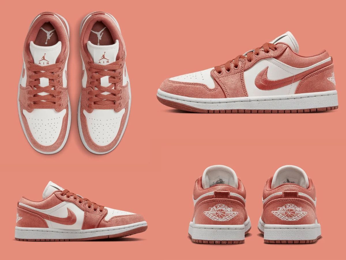 peach nike air jordans