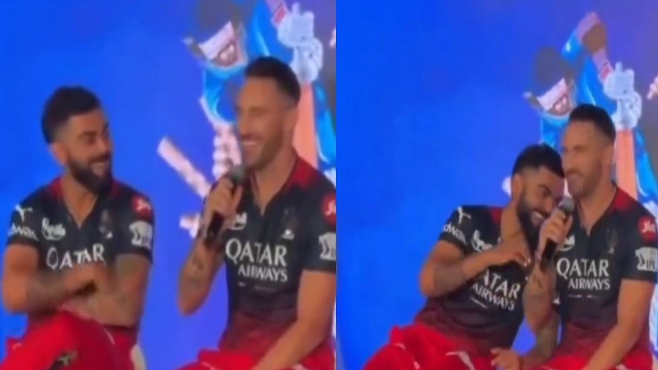 Virat Kohli Faf Du Plessis (PC: Twitter)