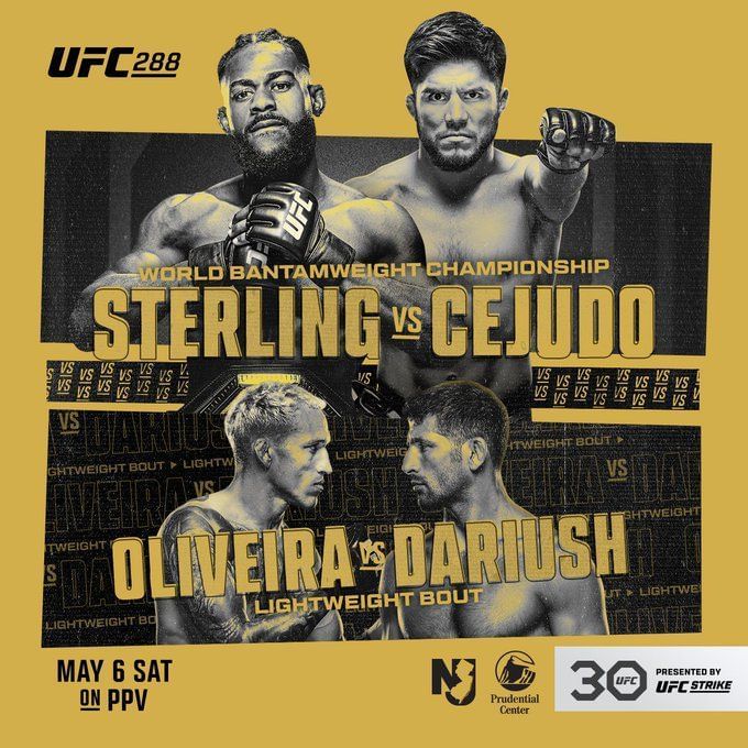 UFC 288 Official poster unveiled for UFC 288