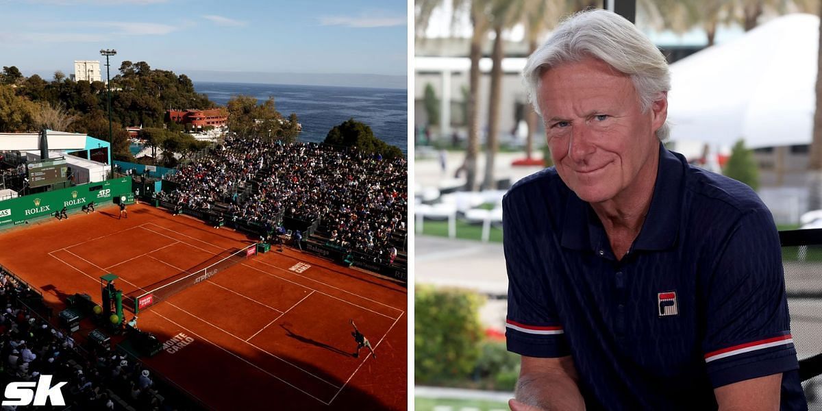 Gouverneur Sociale wetenschappen Mellow Bjorn Borg attends Monte-Carlo Masters 2023 quarterfinals