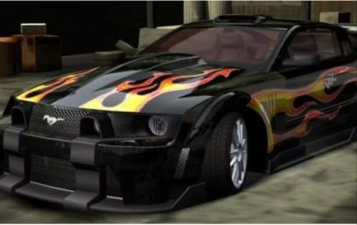 Razor’s sick-looking Ford Mustang GT in NFS Most Wanted (Image via EA)