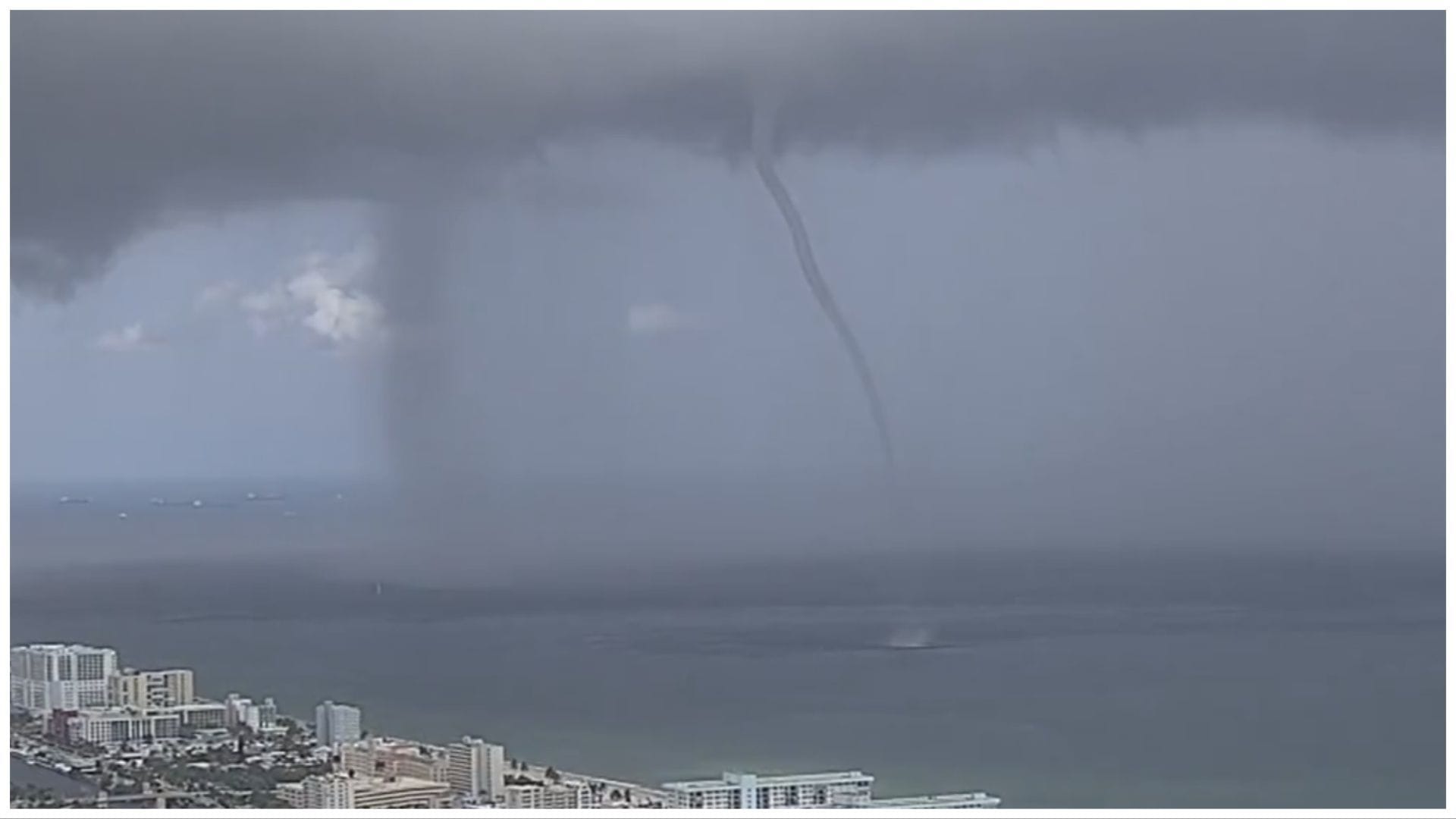 What is a waterspout? Definition explained as Hollywood Beach tourists