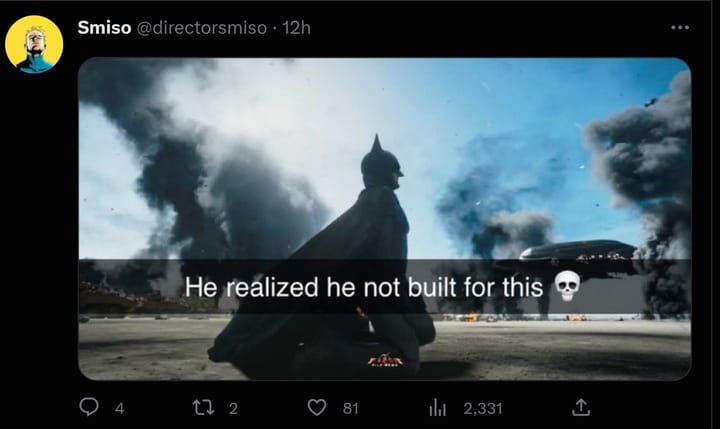 A tweet reply to DF's post (Image via Twitter)