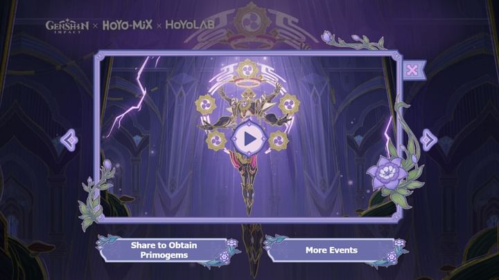 Haga clic en el botón inferior izquierdo (Imagen a través de HoYoverse)