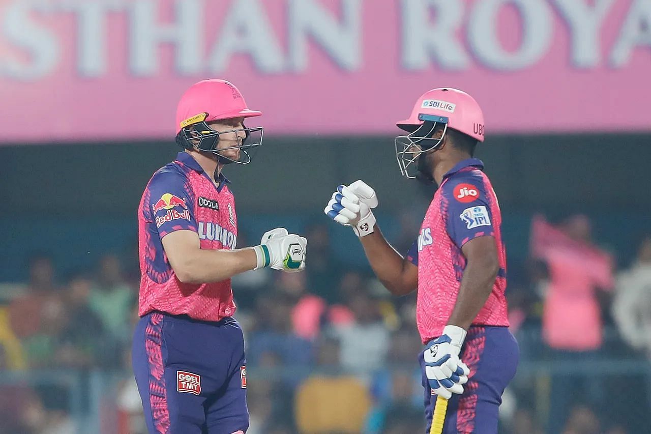 जोस बटलर और संजू सैमसन बल्लेबाजी के दौरान (Photo Credit - BCCI)