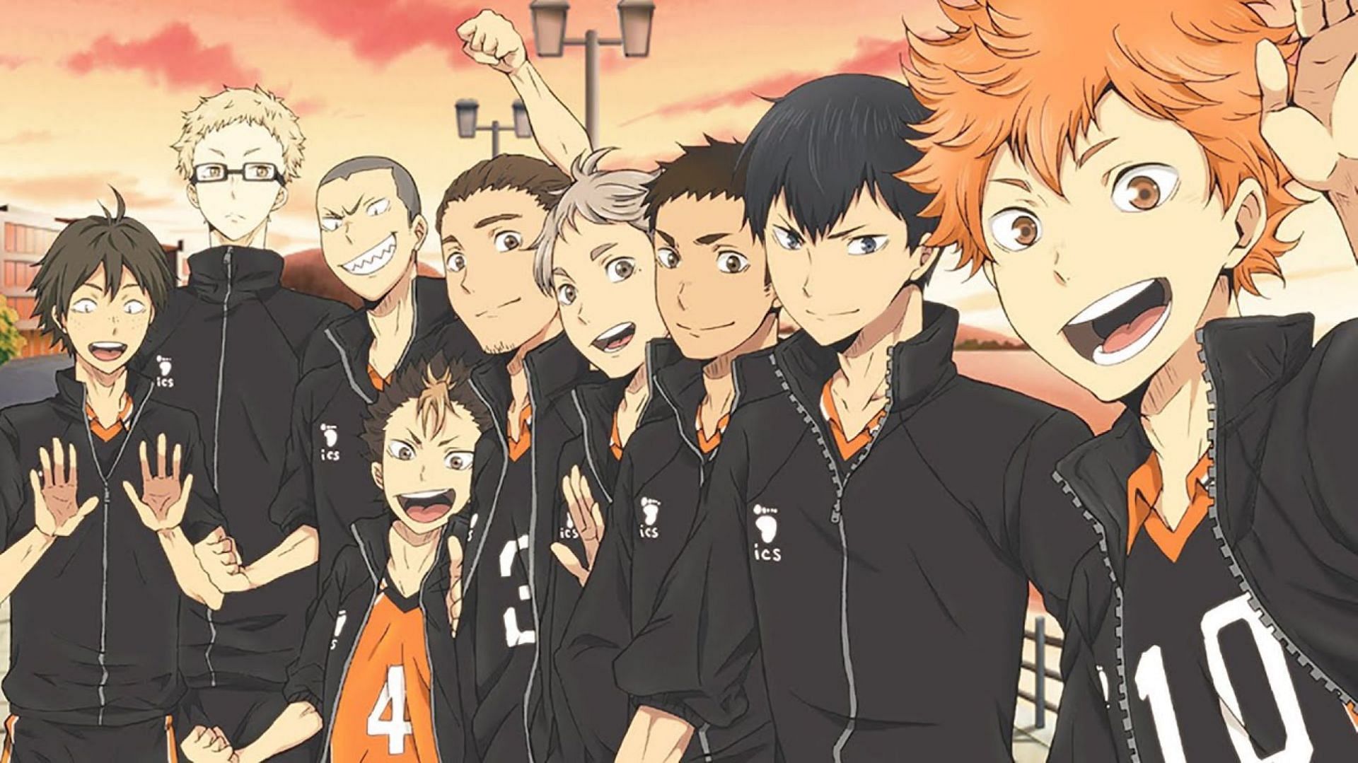 Karasuno High Team de Haikyu !! (Image via Production IG)