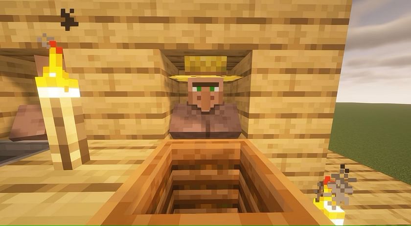 Farmer villager trades all kinds of vegetables (Image via Mojang)