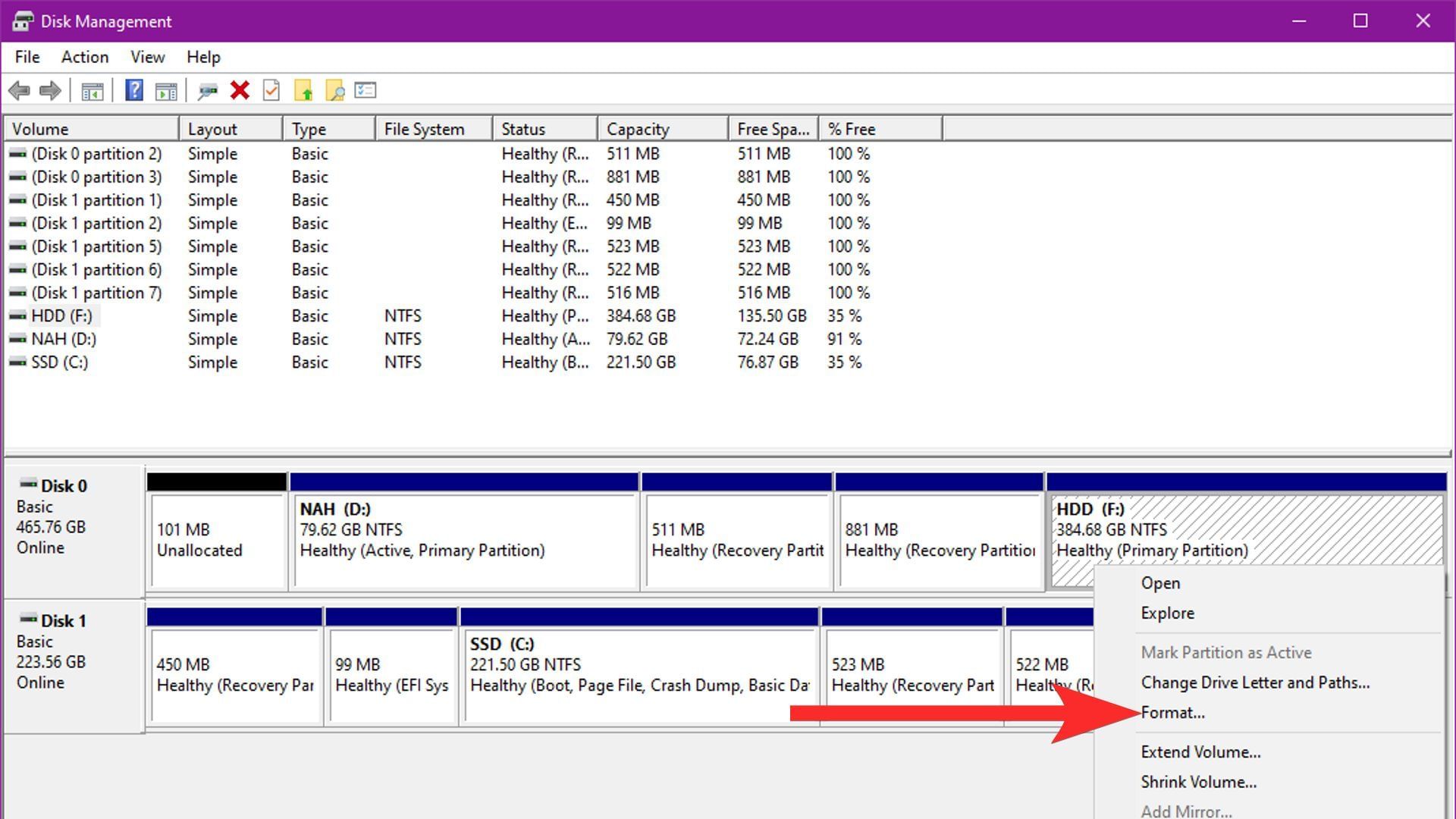 How to manage disk partitions in Windows without software