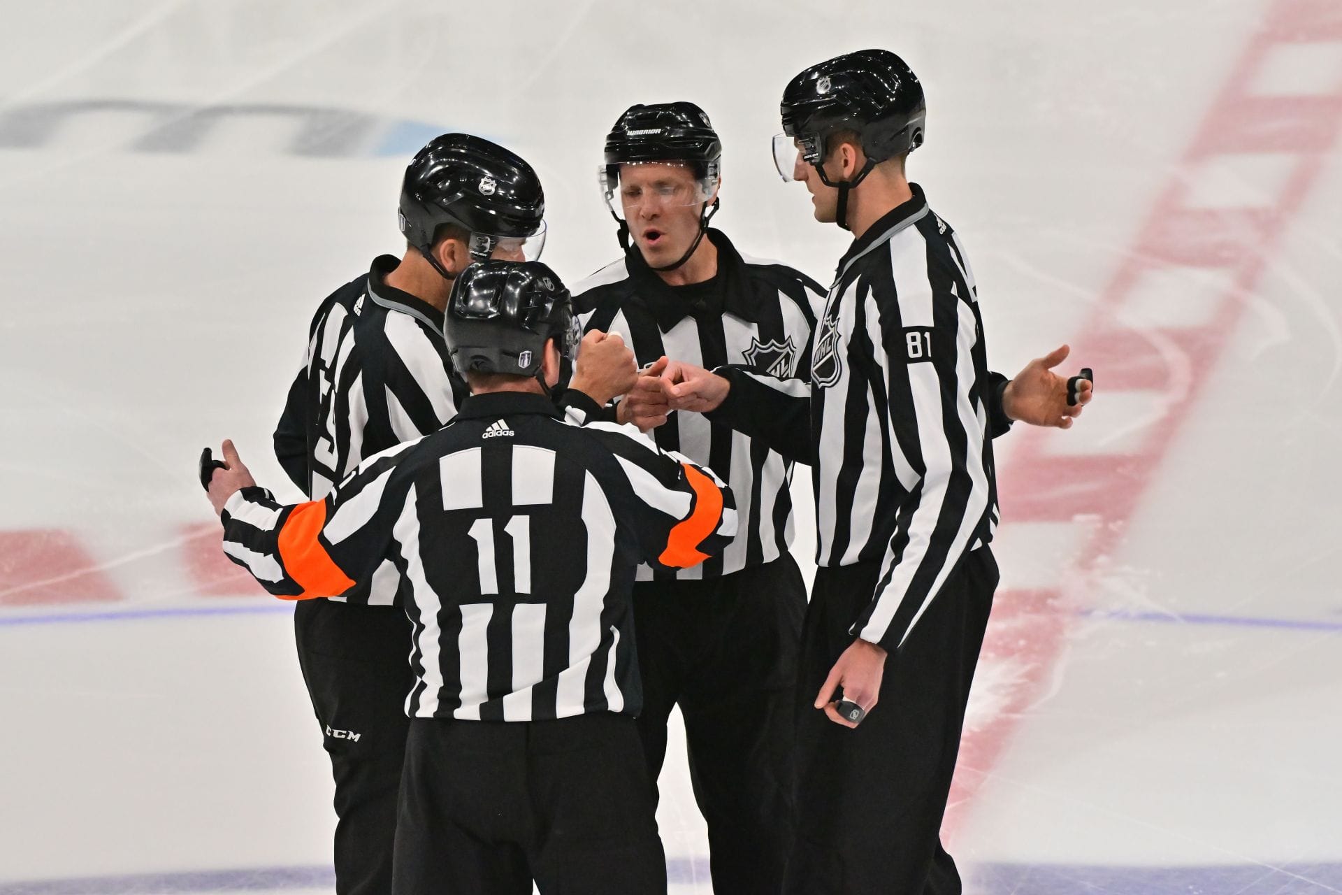 NHL Game Night Referees and Linesmen for Leafs vs Panthers and Stars