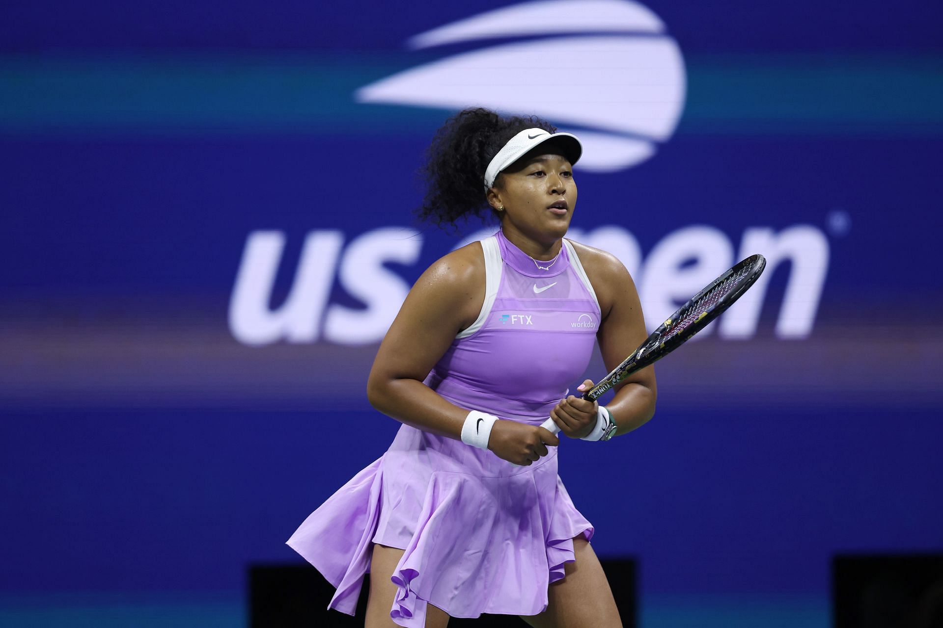 Naomi Osaka in action at the 2022 US Open