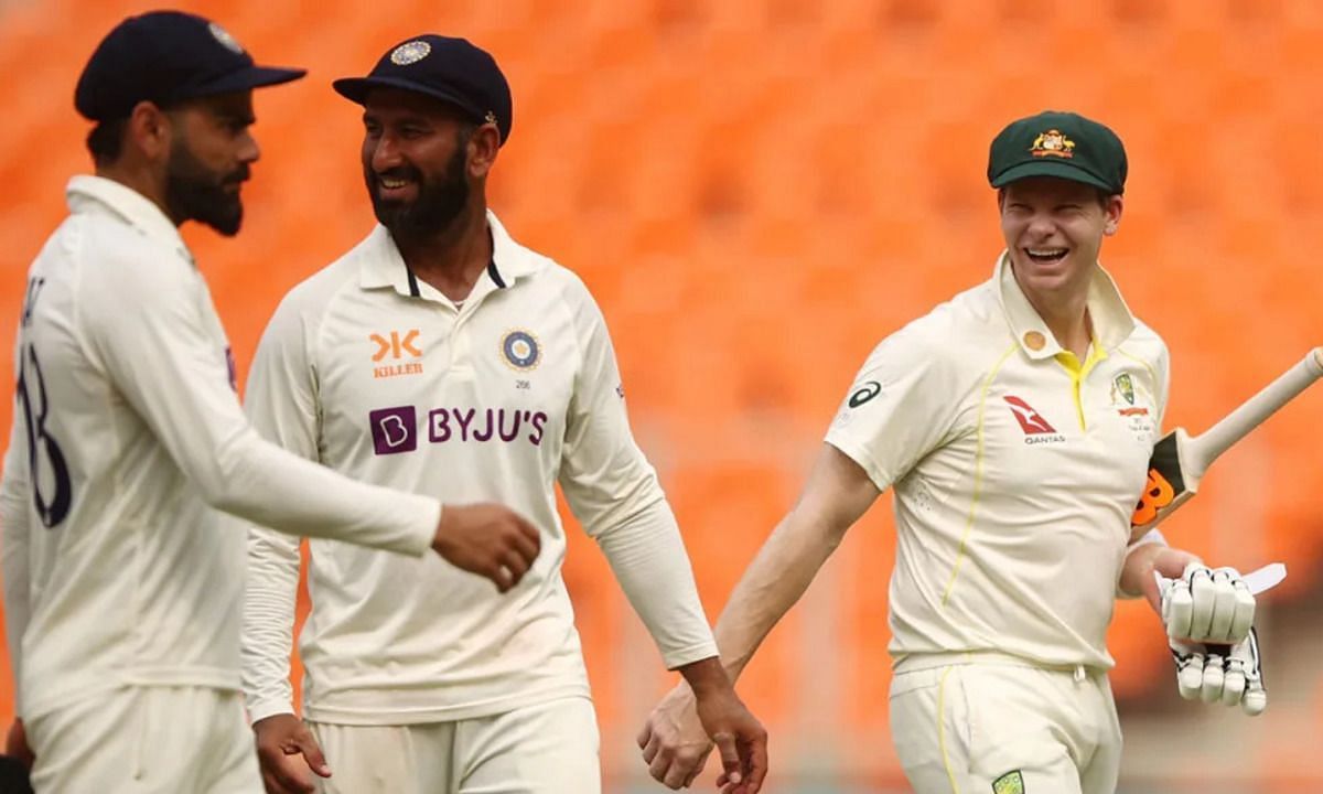 भारत और ऑस्ट्रेलिया के बीच हुई हालिया टेस्ट सीरीज के दौरान स्मिथ और पुजारा 
