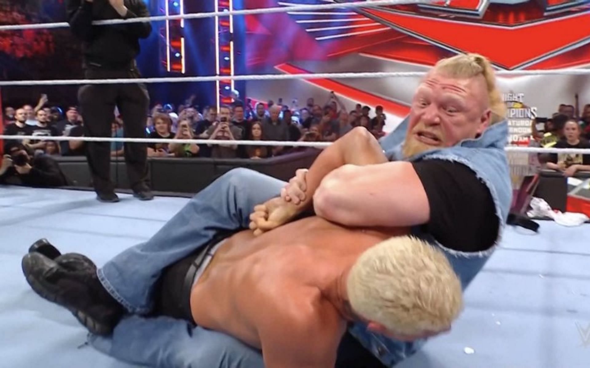 WWE Raw में ब्रॉक लैसनर का बवाल