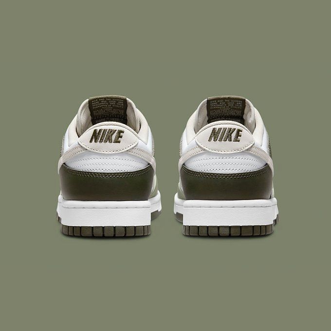 Cargo Khaki: Nike Dunk Low White Oil Green Cargo Khaki shoes: Where to ...