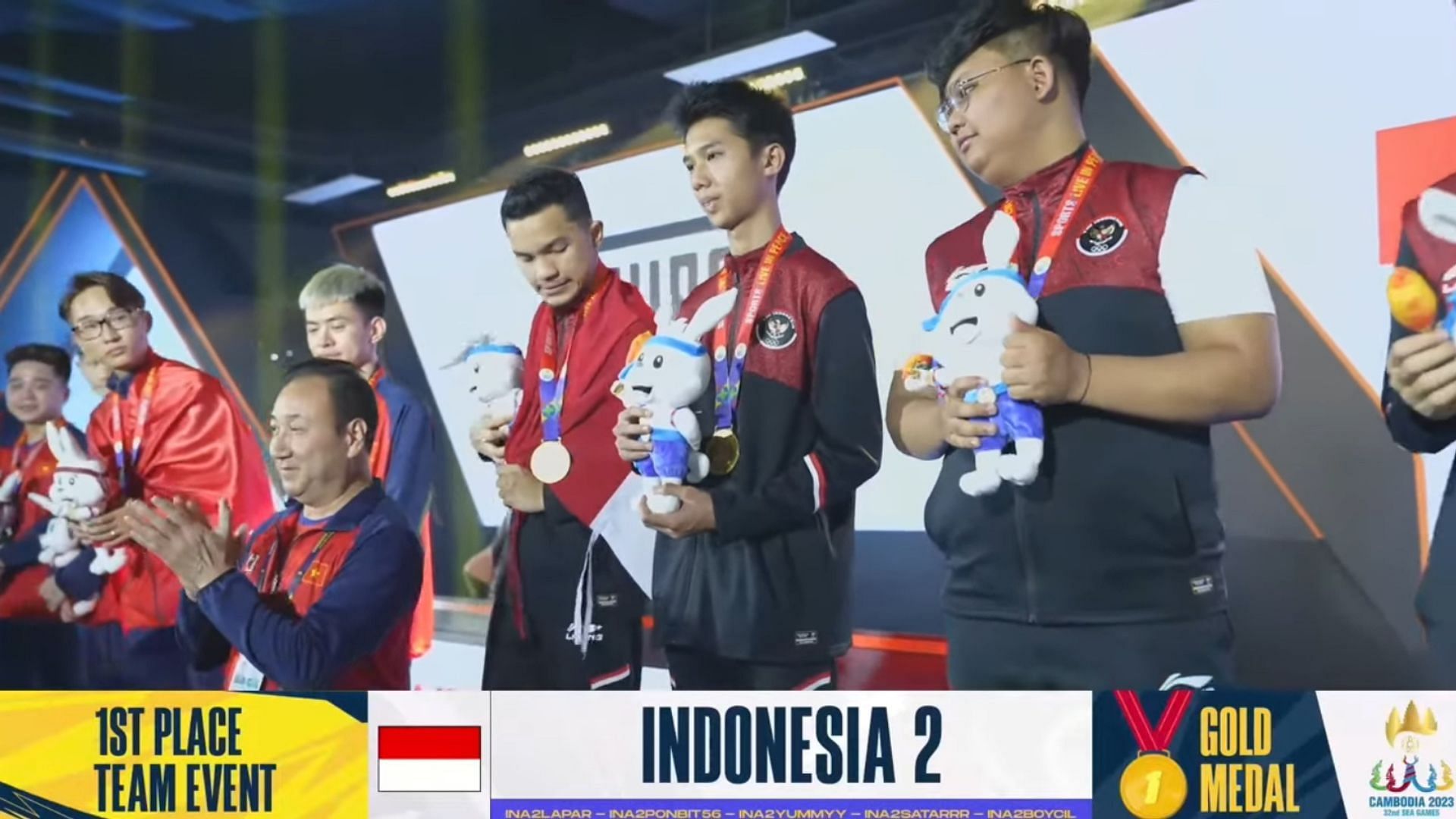 Tim Indonesia 2 meraih medali emas di SEA Games ke-32 PUBG Mobile