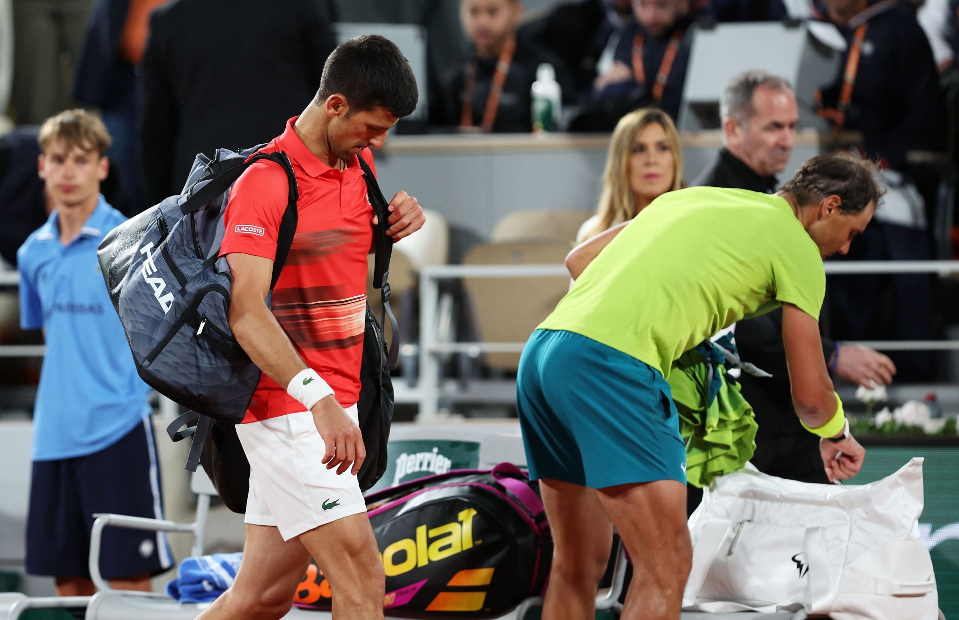 2022 French Open - Novak Djokovic and Rafael Nadal