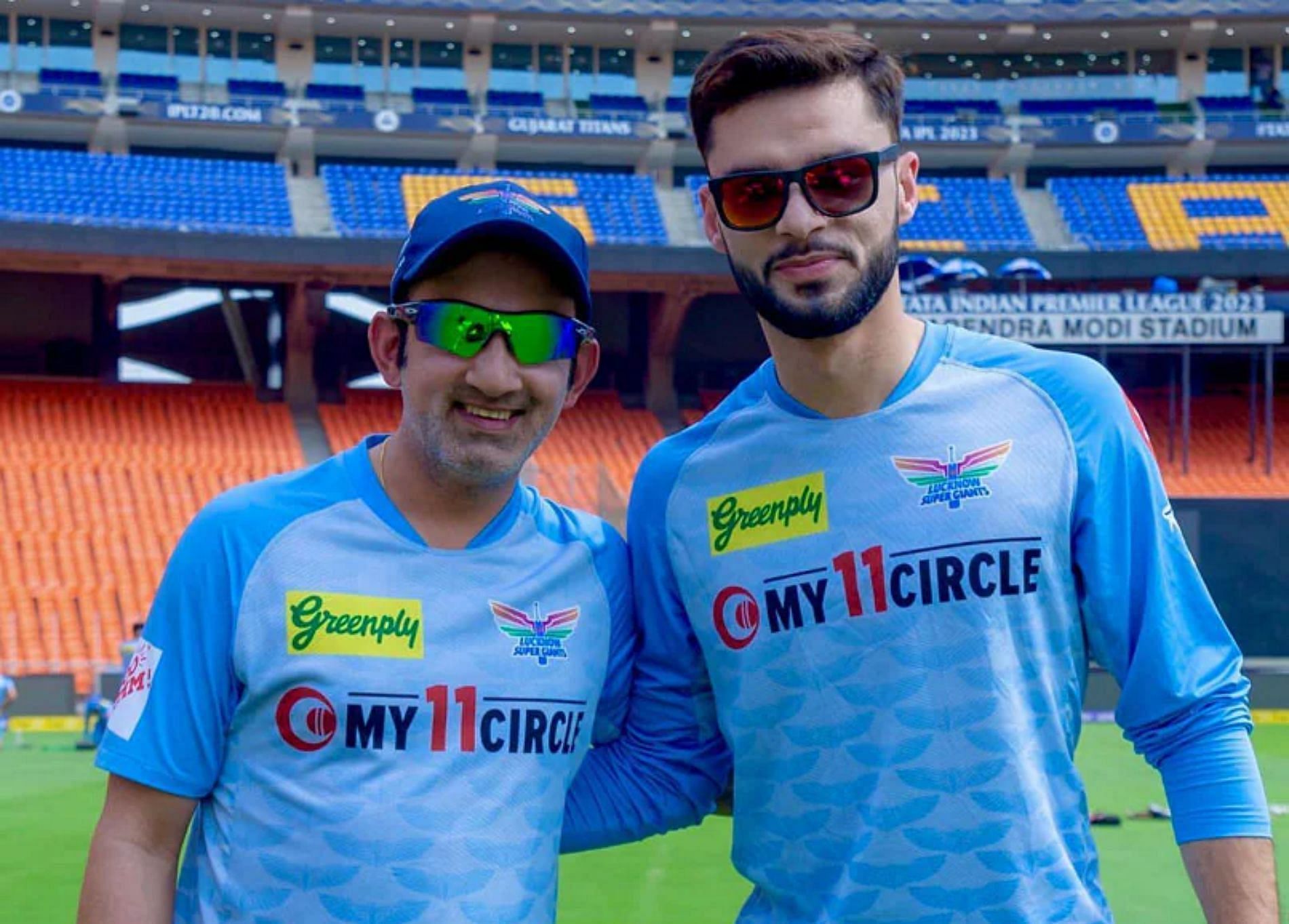 गौतम गंभीर और नवीन उल हक (Photo - IPL)