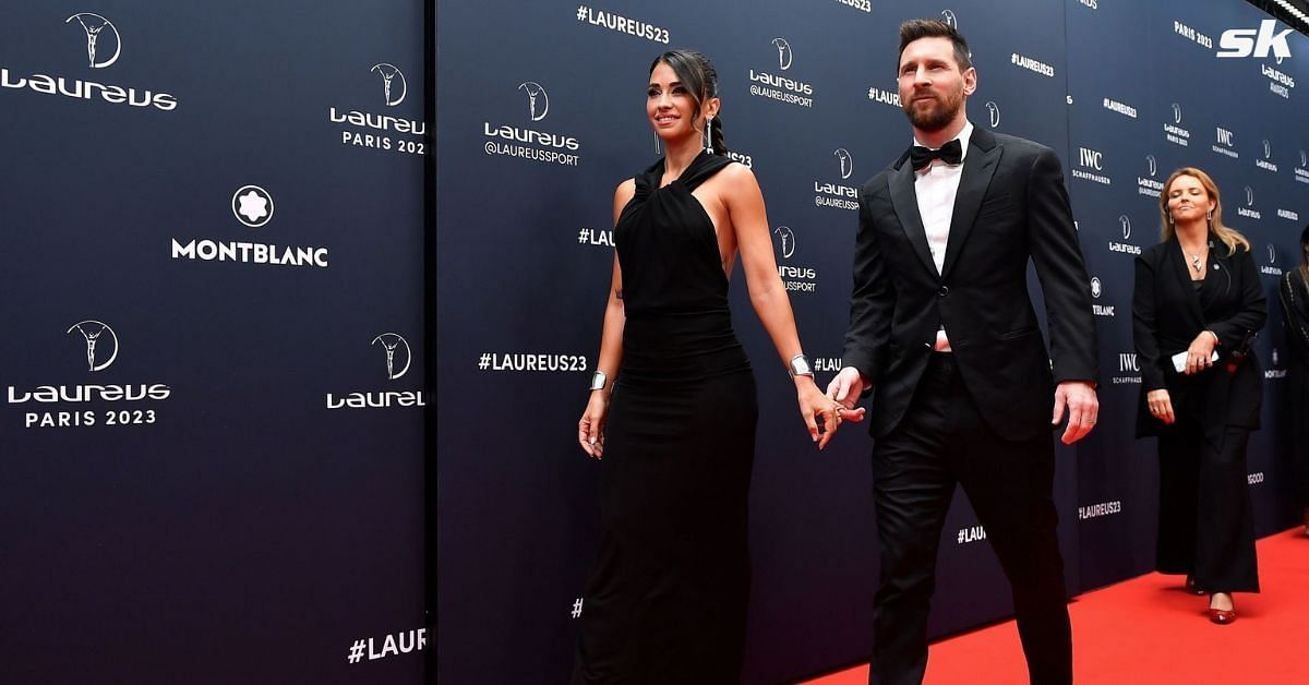 Read more about the article Lionel Messi and wife Antonela Roccuzzo turn on the style at the 2023 Laureus Sports Awards red carpet, fans hail ‘stunning’ couple