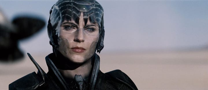 Faora-UI from Man of Steel makes a Multiversal return in The Flash (Image via Warner Bros)