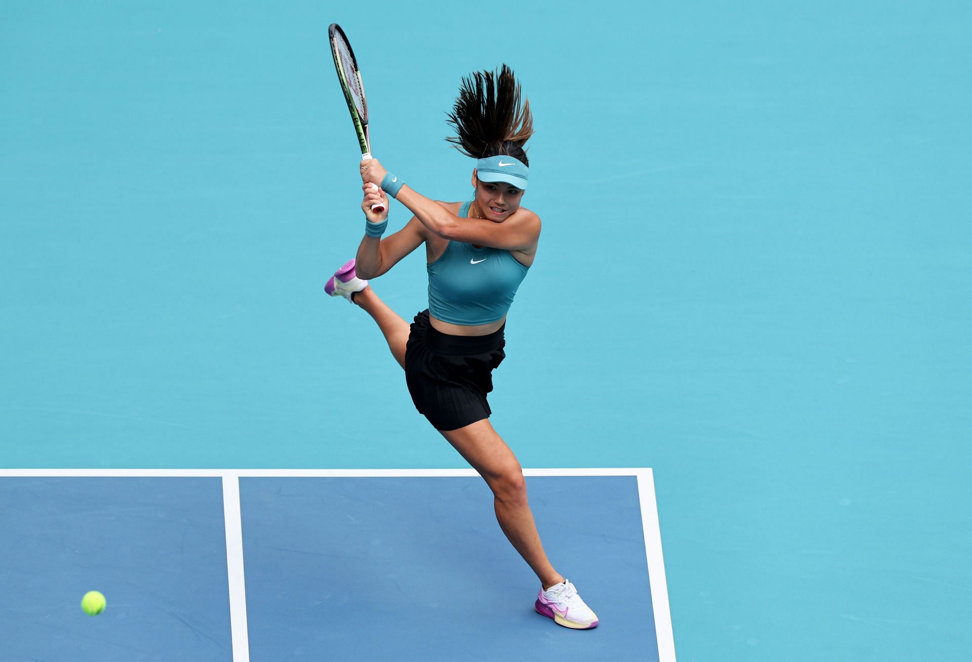 Emma Raducanu at the 2023 Miami Open.