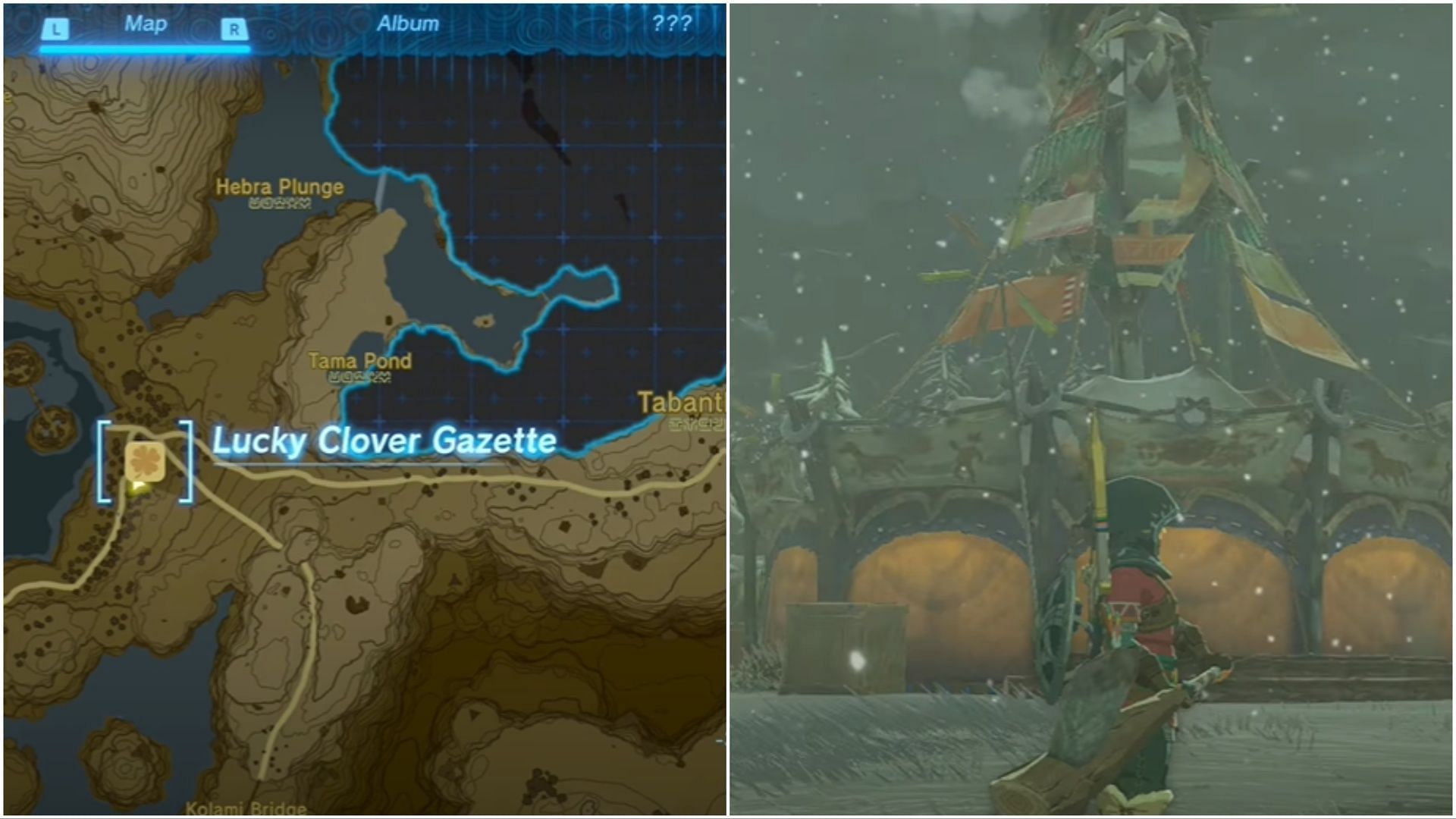 Lucky Clover Gazette location (Image via YouTube/ Joe Hammer Gaming)