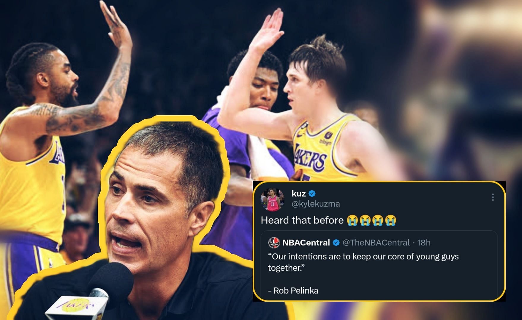 "Heard That Before" - Kyle Kuzma Indirectly Mocks Rob Pelinka Following ...