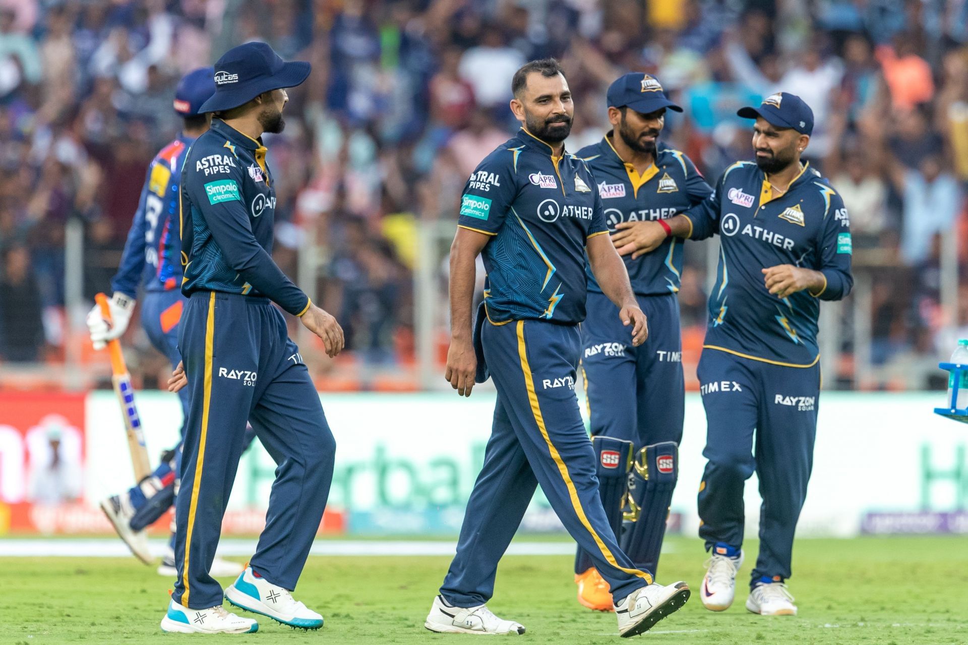 Gujarat Titans in action (Image Courtesy: Twitter/IPL)