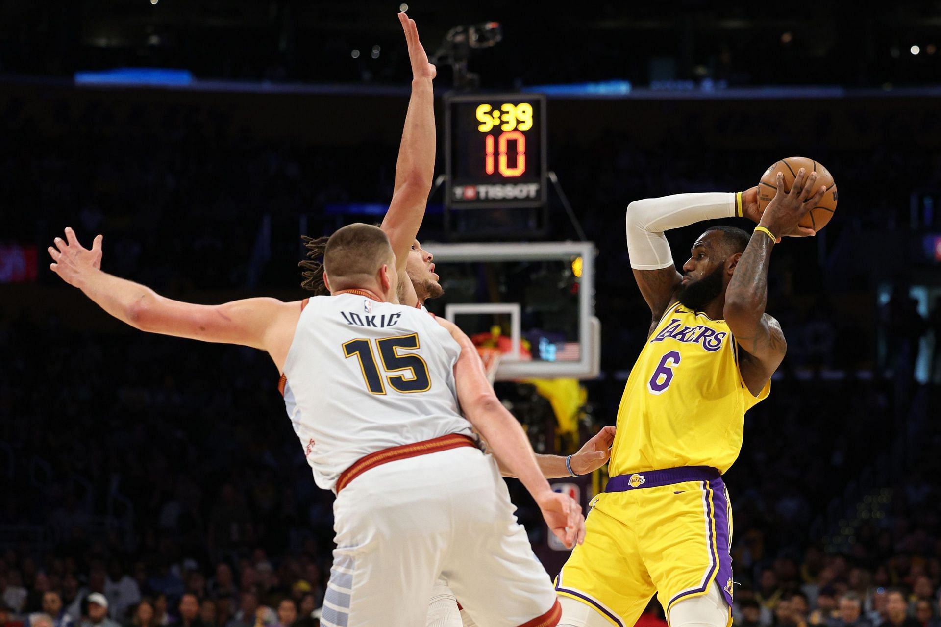 Watch Lebron James Accidentally Hits A Long Three While Throwing An Watch Lebron James Accidentally Hits A Long Three While Throwing An