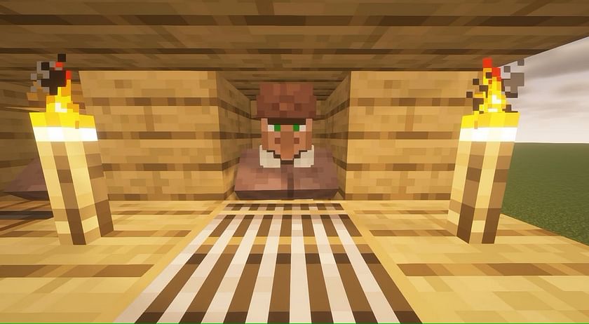 Shepherd villager in Minecraft (Image via Mojang)