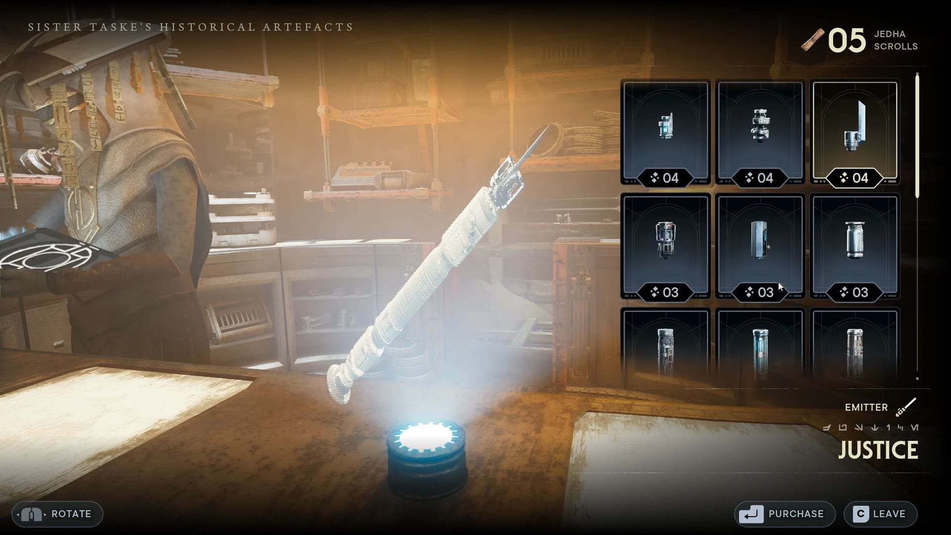 How to get Justice Lightsaber in Star Wars Jedi Survivor