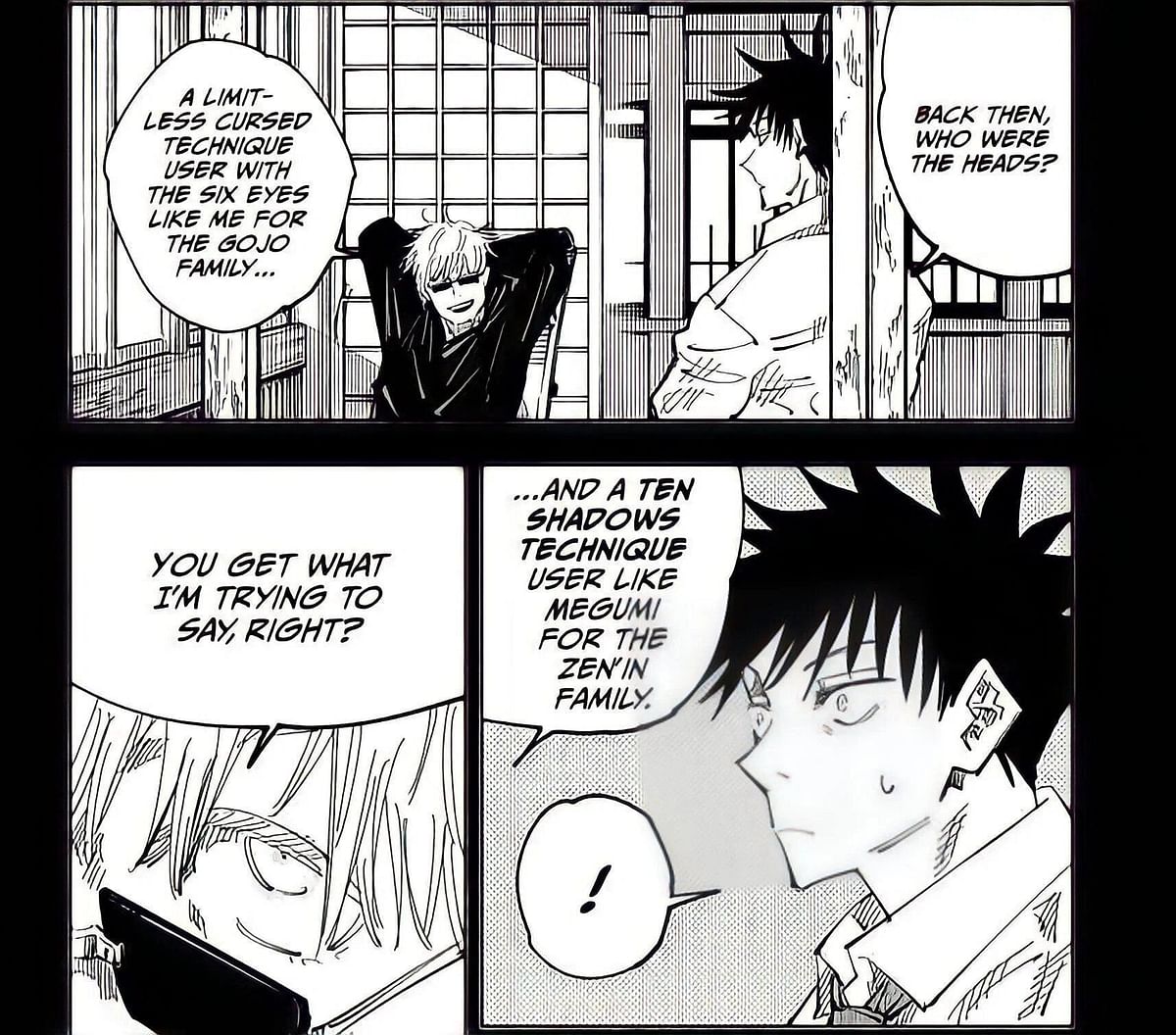 Every hint of Gojo vs Megumi throughout Jujutsu Kaisen manga