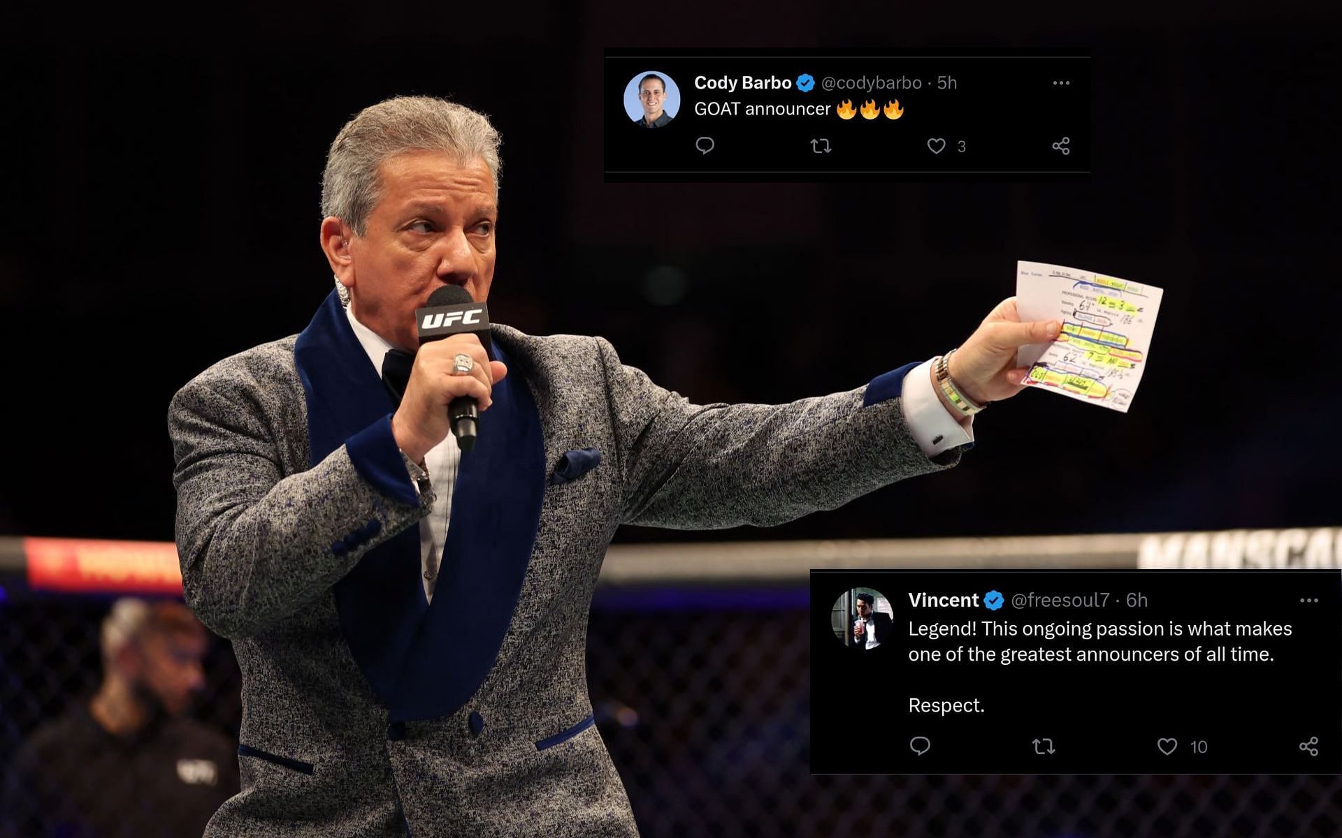 Bruce Buffer Ufc Legendary Ufc Announcer Bruce Buffer Shares Why He Never Rehearses Before Events 2205