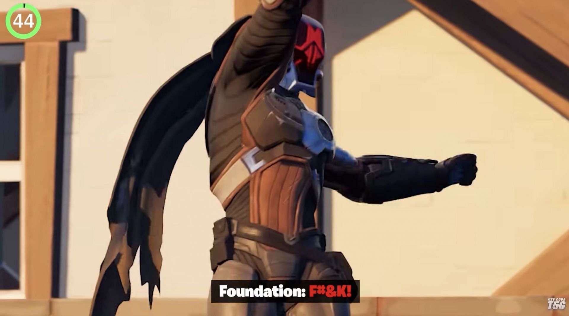 An unused voice line of the Foundation cursing was found (Image via T5G on YouTube)