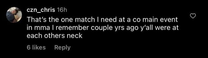Instagram comment