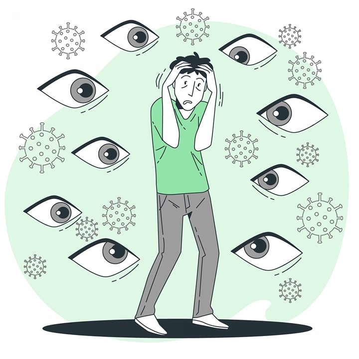 Both paranoia and anxiety can be very demanding. (Image via Freepik/ Freepik)