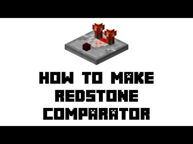 How to Craft a Redstone Comparator in Minecraft?