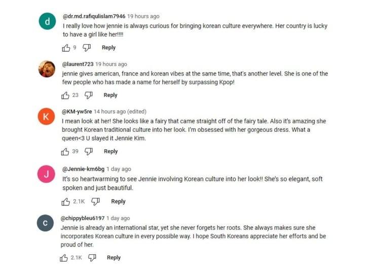 Jennie wins internet for incorporating Korean elements to her Met Gala 2023 look (Image via YouTube)