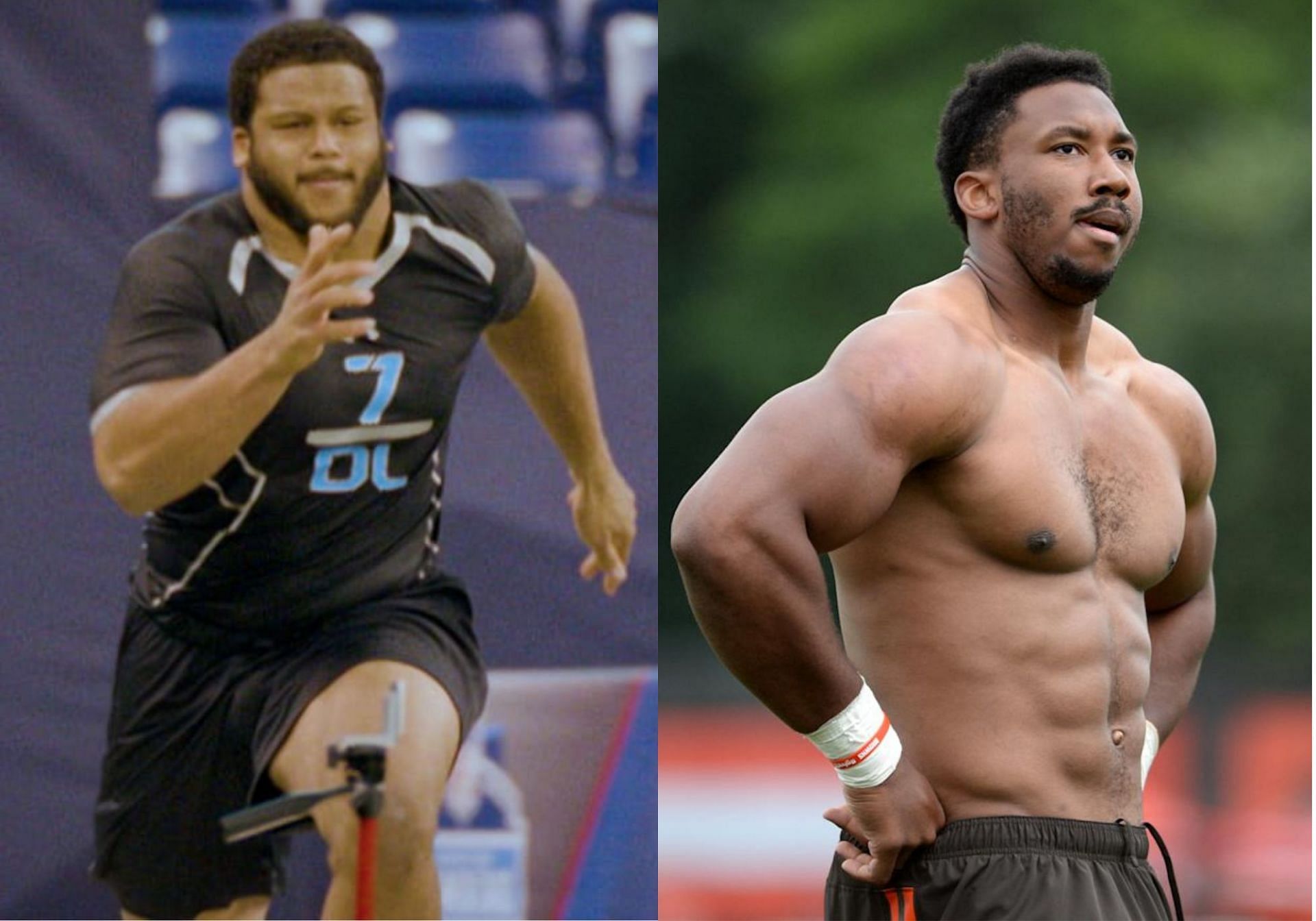 Aaron Donald 40 Time Is Rams Dt Faster Than Myles Garrett 