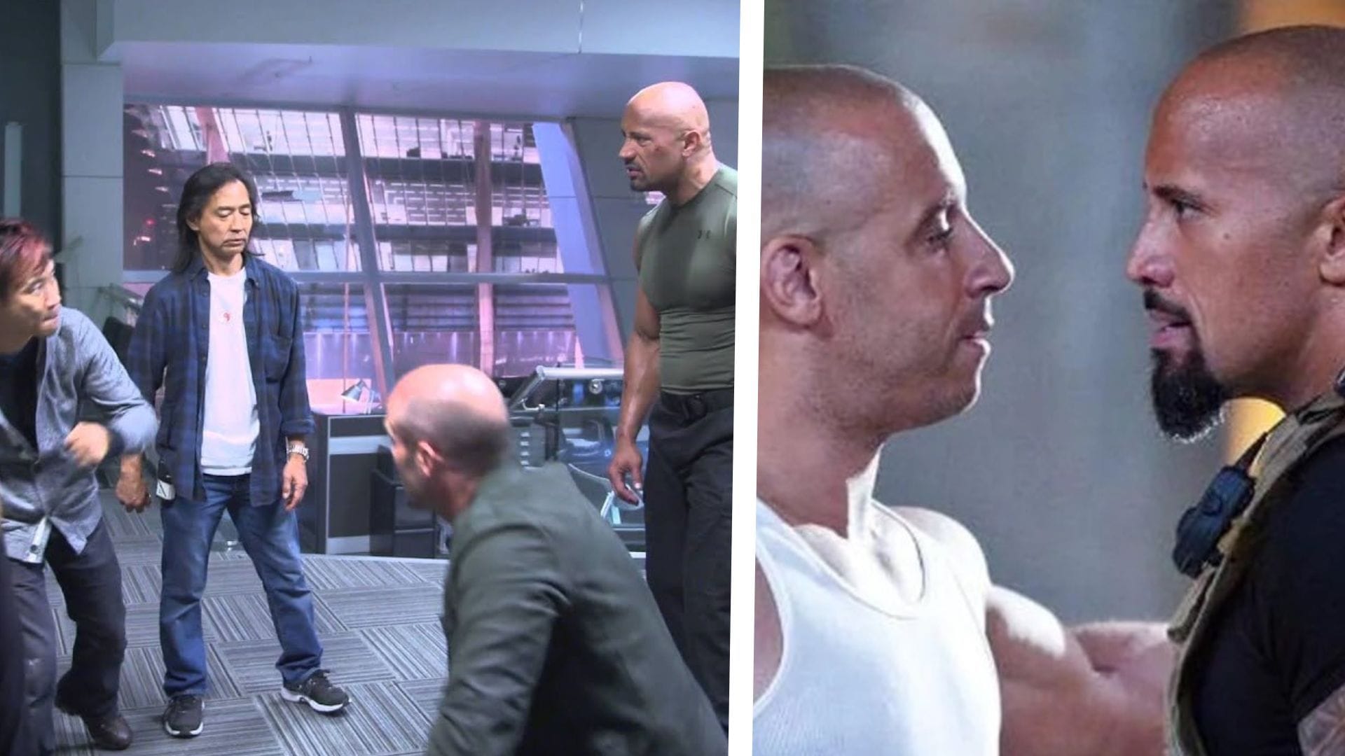 Dwayne Johnson Fast & Furious: Unscripted moment on Fast & Furious set