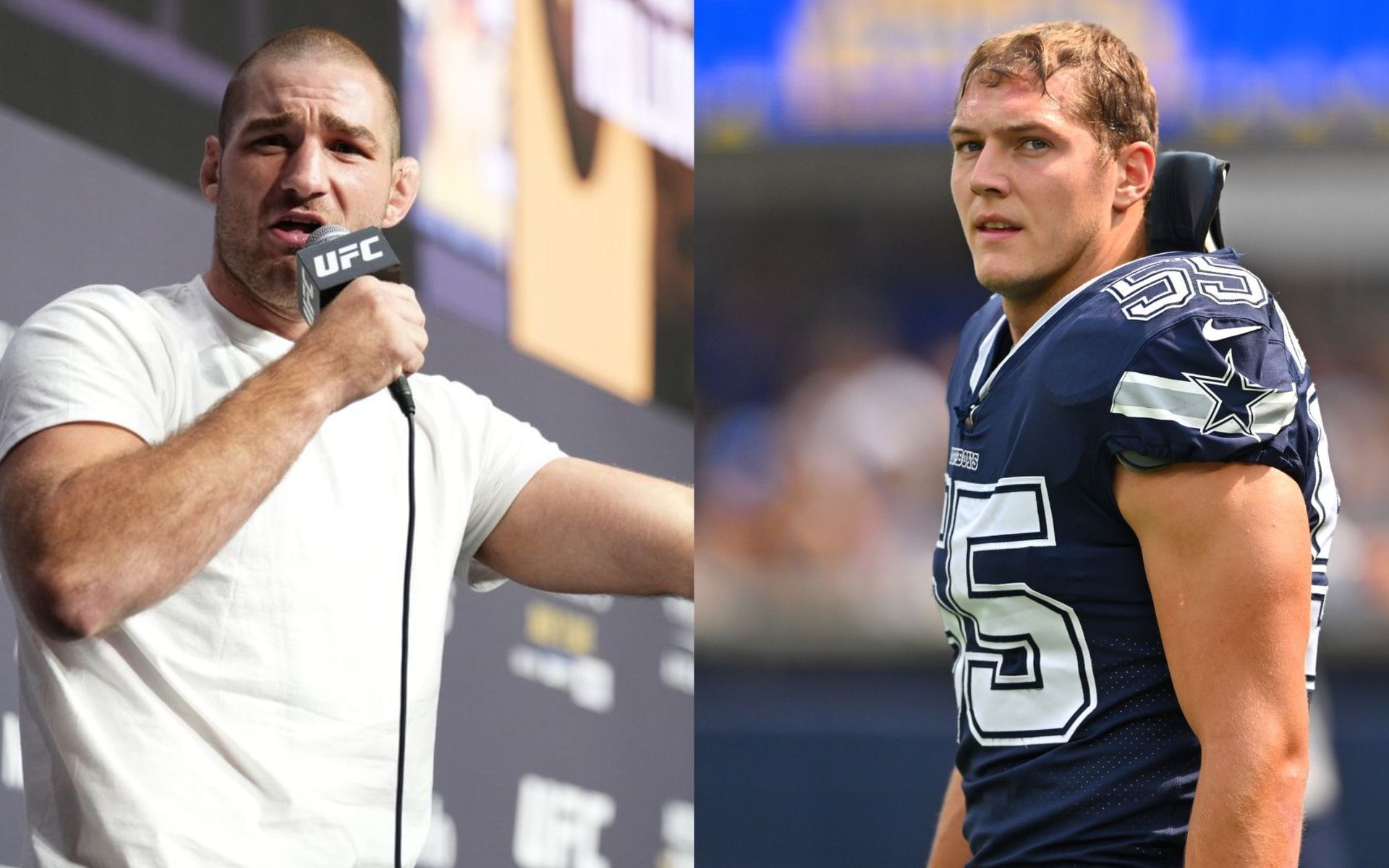 UFC champion vs. NFL linebacker Sean Strickland ready to ‘put his